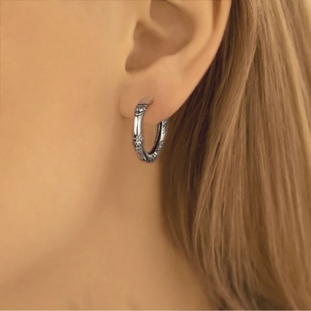 Sterling Silver Hoop Earrings